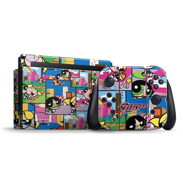 Cartoon Network Powerpuff Girls Patches Nintendo Switch Bundle Skin