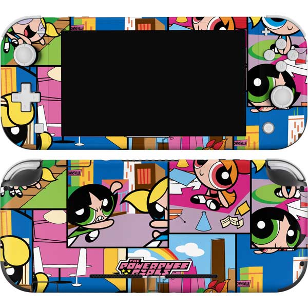 Cartoon Network Powerpuff Girls Patches Nintendo Switch Lite Skin