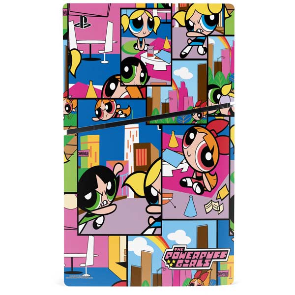 Cartoon Network Powerpuff Girls Patches PS5 Slim Disk Bundle Skin