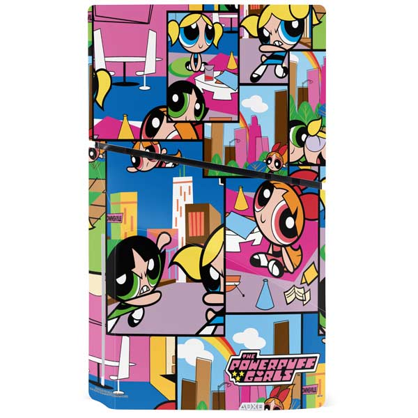 Cartoon Network Powerpuff Girls Patches PS5 Slim Disk Bundle Skin
