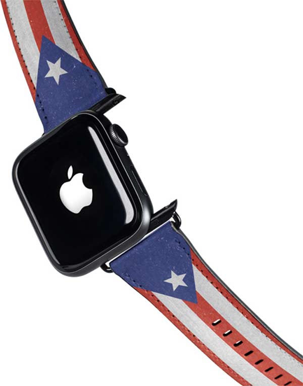 Puerto Rico Flag Distressed Apple Watch Band 38-40mm