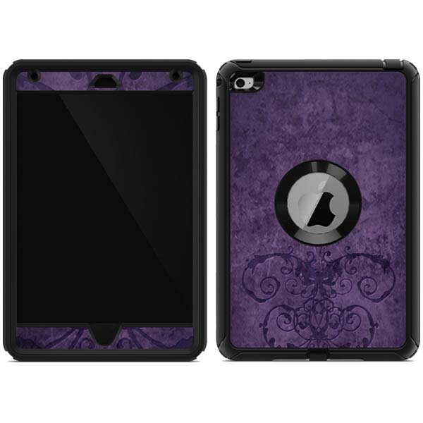 Brigid Ashwood Purple Damask Butterfly Otterbox Defender iPad Skin