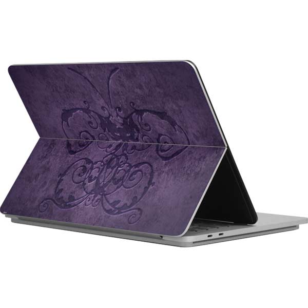 Brigid Ashwood Purple Damask Butterfly Surface Laptop Studio Skin