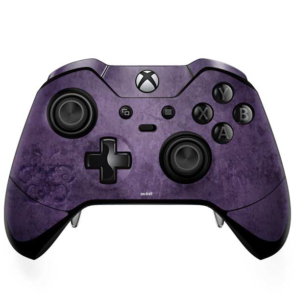 Brigid Ashwood Purple Damask Butterfly Xbox One Elite Controller Skin
