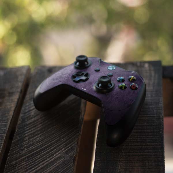 Brigid Ashwood Purple Damask Butterfly Xbox One Elite Controller Skin