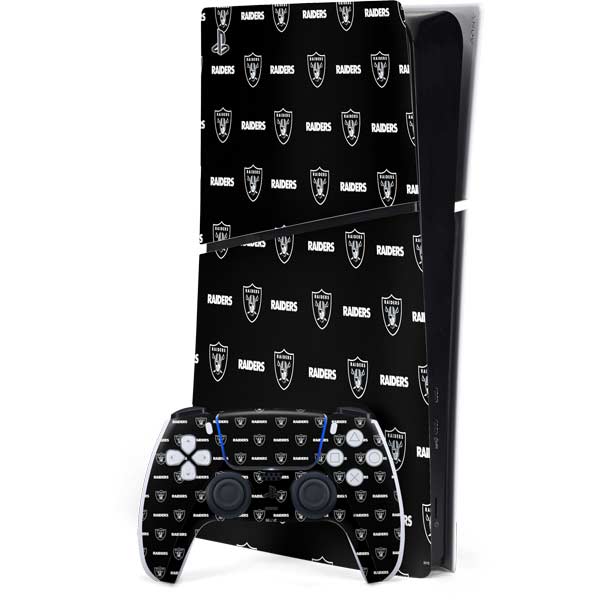 NFL Raiders Blitz Series PS5 Slim Digital Edition Bundle Skin