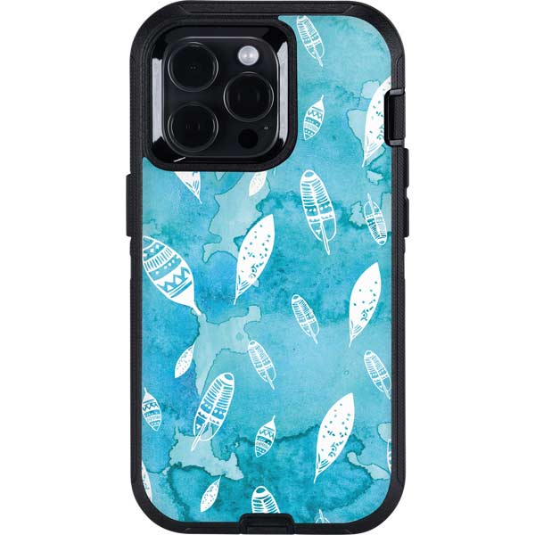 Raining Feathers Otterbox Defender iPhone Skin