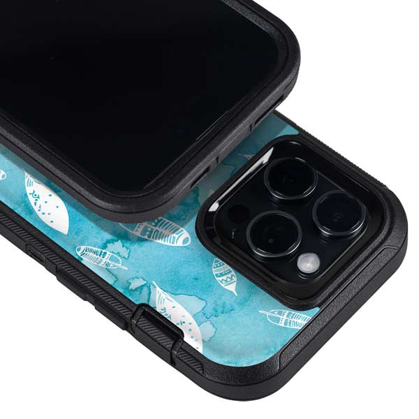 Raining Feathers Otterbox Defender iPhone Skin