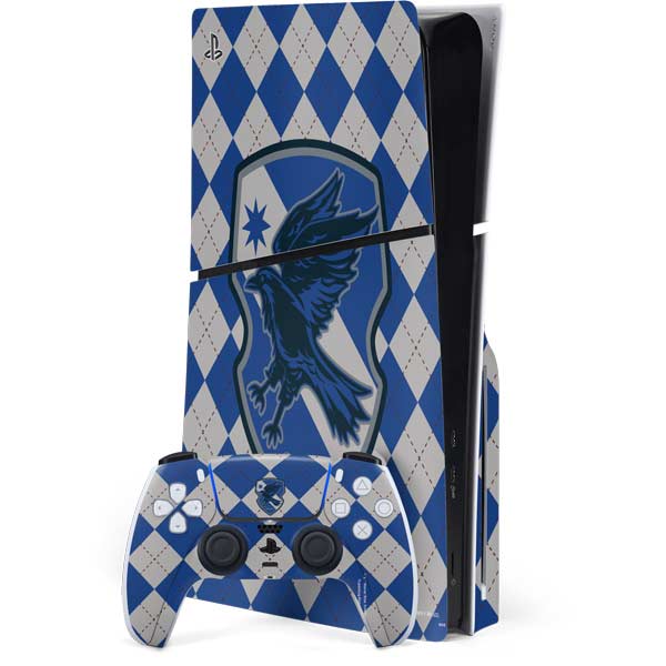 Wizarding Worlds Harry Potter Ravenclaw Crest PS5 Slim Disk Bundle Skin