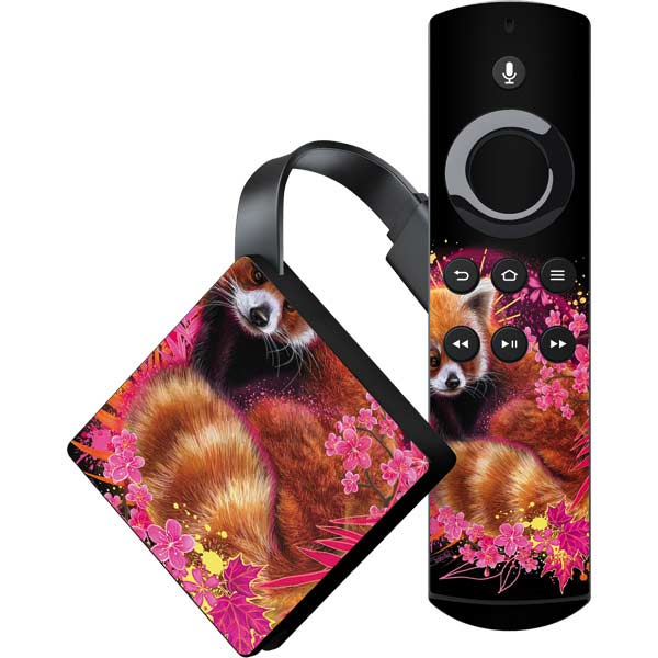 Red Panda with Flowers by Sheena Pike Amazon Fire Skin | Art – Skinit