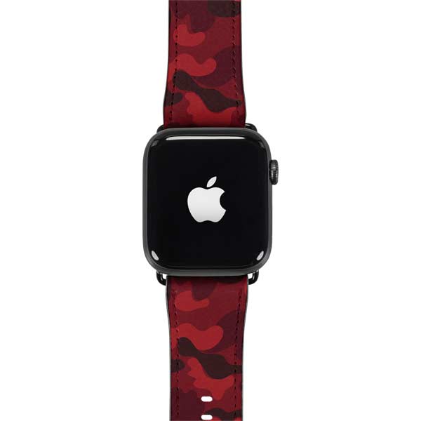 Red Street Camo Apple Watch Band 38-40mm