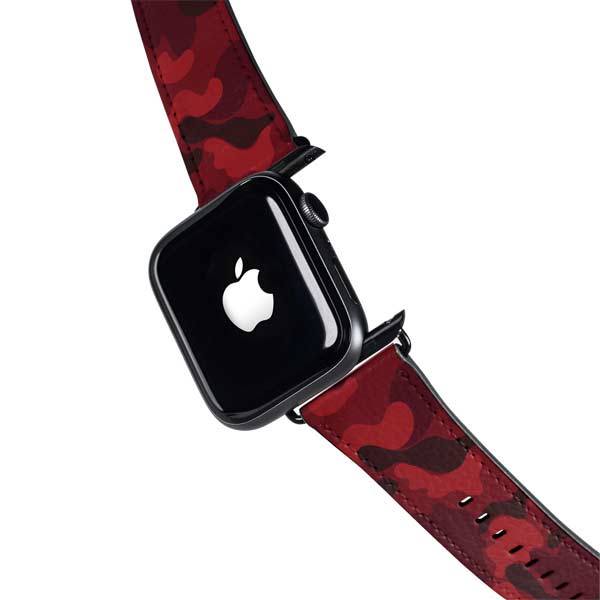 Red Street Camo Apple Watch Band 38-40mm
