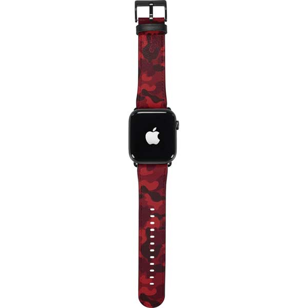 Red Street Camo Apple Watch Band 38-40mm
