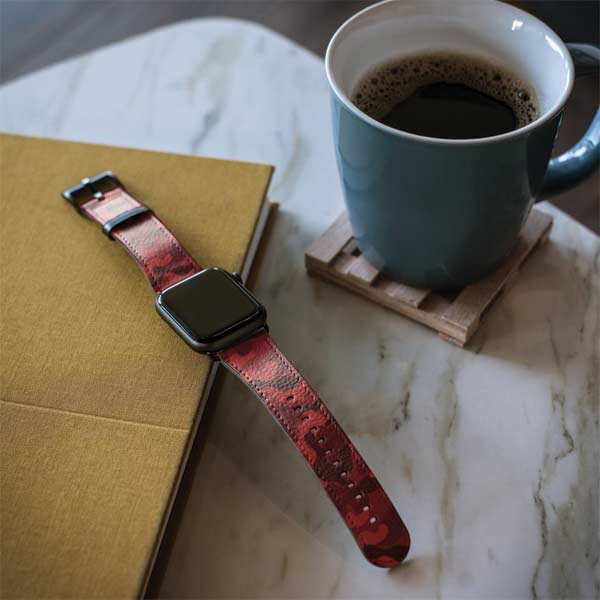 Red Street Camo Apple Watch Band 38-40mm