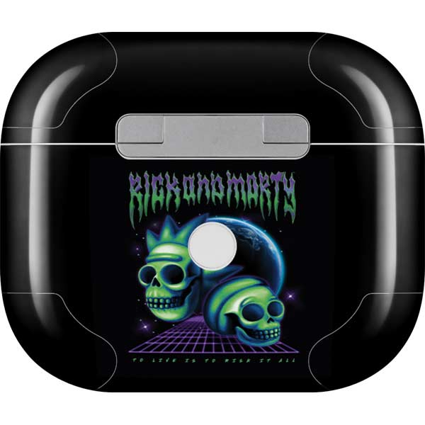Adult Swim Rick and Morty Neon Skulls Apple AirPods (3rd Gen 2021) Skin