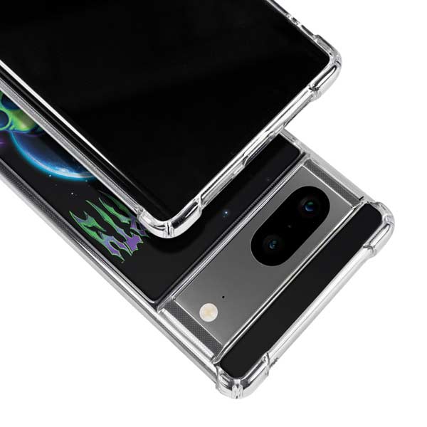 Adult Swim Rick and Morty Neon Skulls Google Pixel 8 Clear Case