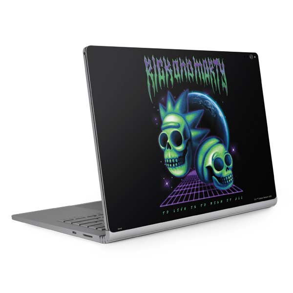 Adult Swim Rick and Morty Neon Skulls Surface Book 2 15in Skin