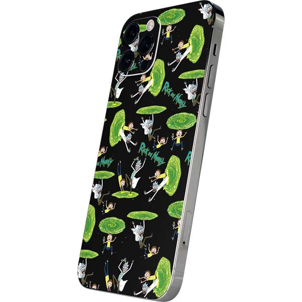 Adult Swim Rick and Morty Portal Pattern iPhone 12 Pro Max Skin