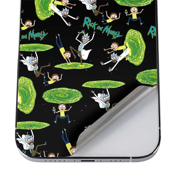 Adult Swim Rick and Morty Portal Pattern iPhone 12 Pro Max Skin