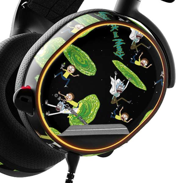 Adult Swim Rick and Morty Portal Pattern SteelSeries Arctis 5 Skin
