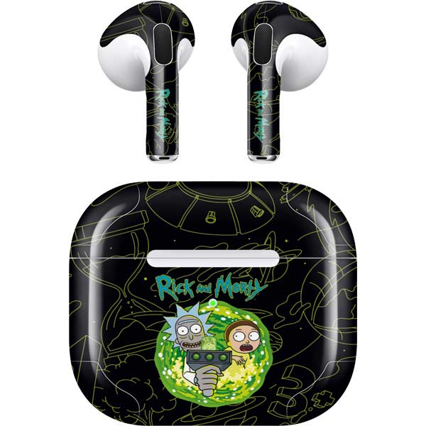 Wireless Earbud Case Rick And Morty Airpod Case Adult Swim Rick
