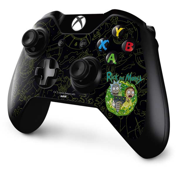 Adult Swim Rick and Morty Portal Travel Xbox One Controller Skin