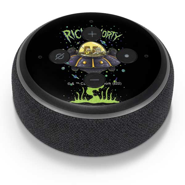Adult Swim Rick and Morty Spaceship Amazon Echo Dot Skin