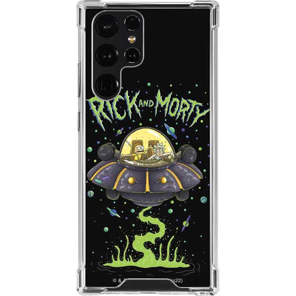 Rick and Morty Spaceship Galaxy S24 Ultra Clear Case | Skinit Rick and Morty Spaceship Galaxy S24 Ultra Clear Case | Skinit