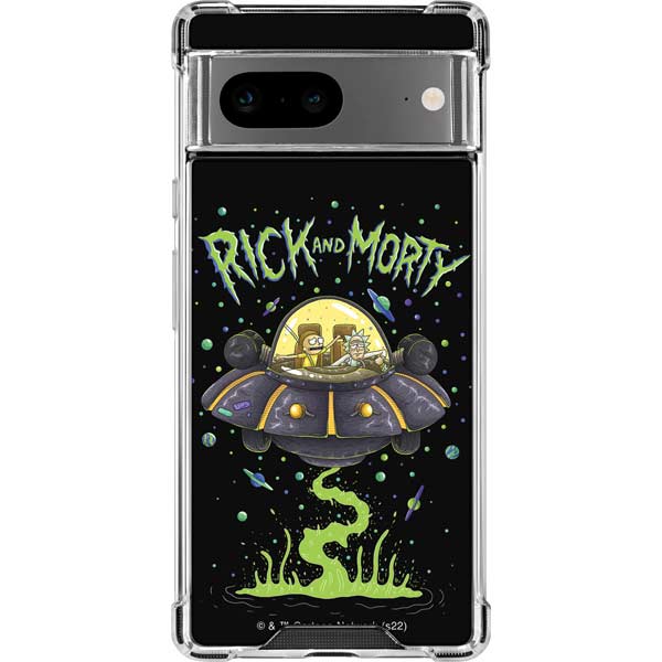 Adult Swim Rick and Morty Spaceship Google Pixel 8 Clear Case