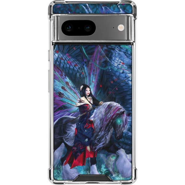 Ride of the Yokai Fairy and Dragon by Ruth Thompson Google Pixel 8 Clear Case