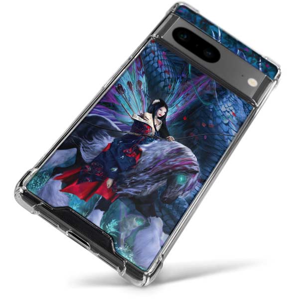 Ride of the Yokai Fairy and Dragon by Ruth Thompson Google Pixel 8 Clear Case
