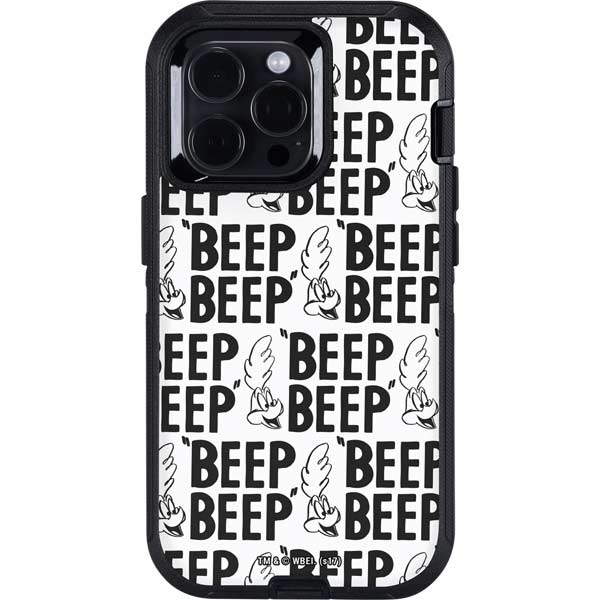 Looney Tunes Road Runner Beep Grid Otterbox Defender iPhone Skin