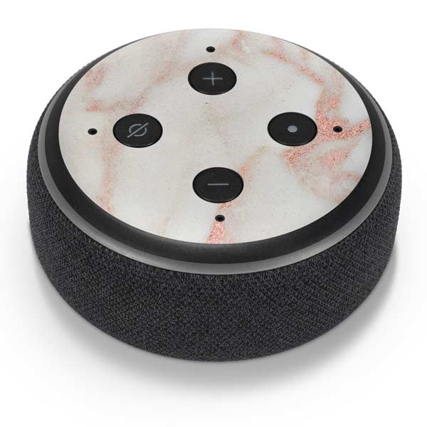 Rose Gold Marble Amazon Echo Dot Skin