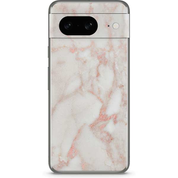 Rose Gold Marble Google Pixel 8 Skin