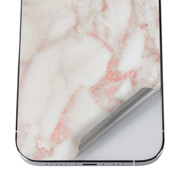 Rose Gold Marble iPhone 12 Pro Max Skin