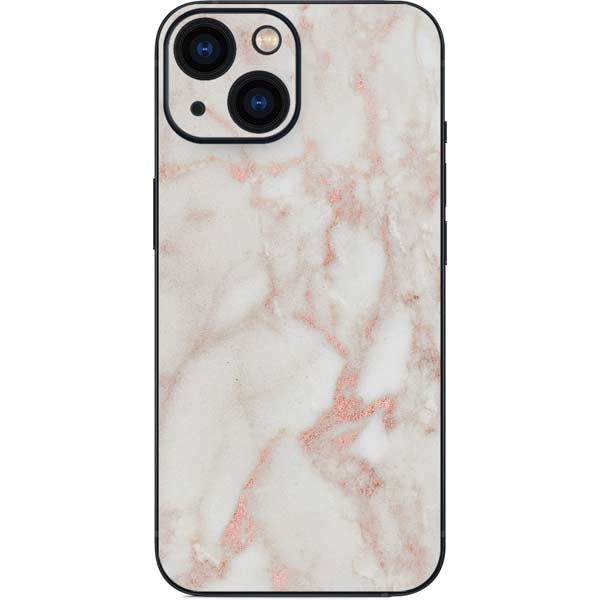 Rose Gold Marble iPhone 13 Mini Skin