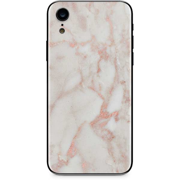 Rose Gold Marble iPhone XR Skin
