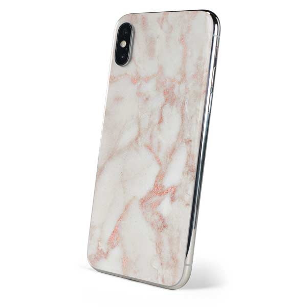 Rose Gold Marble iPhone XS Skin