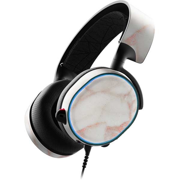 Rose Gold Marble SteelSeries Arctis 3 Skin
