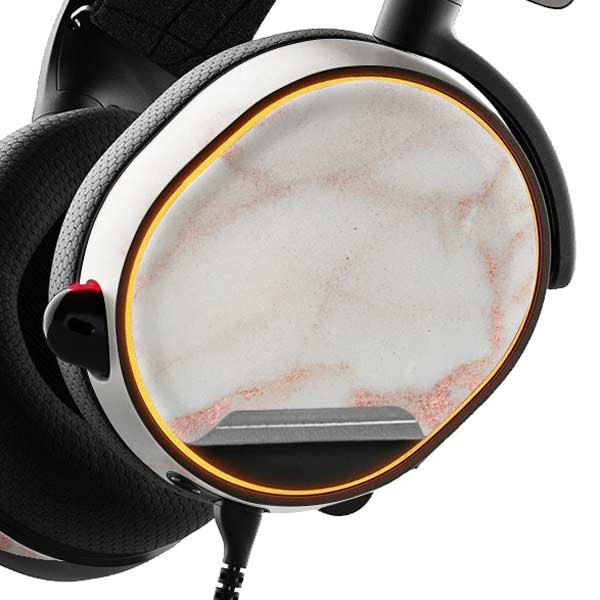 Rose Gold Marble SteelSeries Arctis 3 Skin