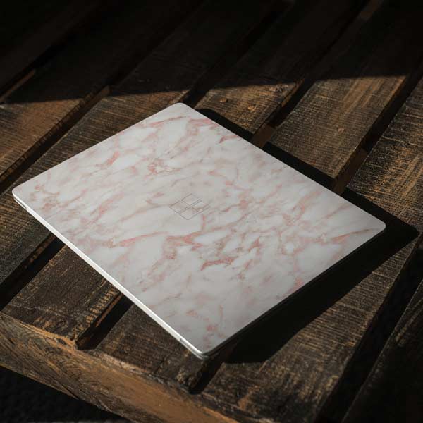Rose Gold Marble Surface Laptop 2 Skin