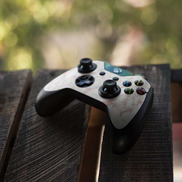 Rose Gold Marble Xbox One Controller Skin
