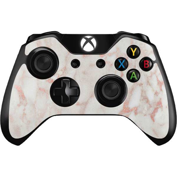 Rose Gold Marble Xbox One Controller Skin