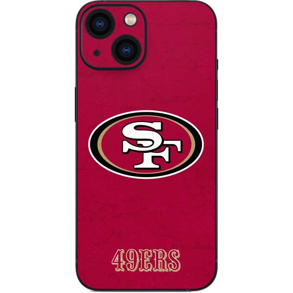 NFL San Francisco 49ers Distressed iPhone 13 Mini Skin