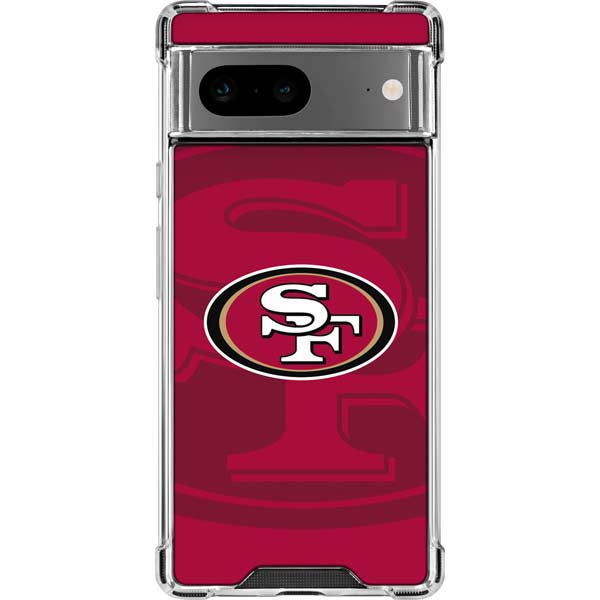 NFL San Francisco 49ers Double Vision Google Pixel 8 Clear Case