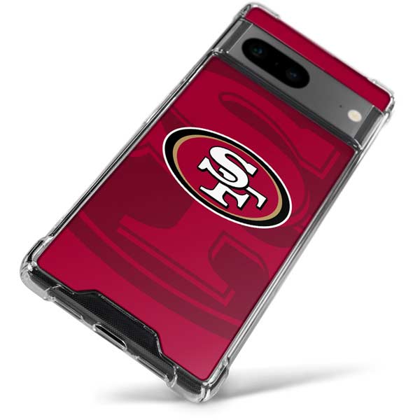 NFL San Francisco 49ers Double Vision Google Pixel 8 Clear Case