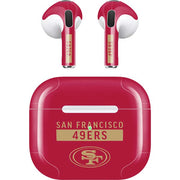 NFL San Francisco 49ers Red Performance Series Apple AirPods (3rd Gen 2021) Skin
