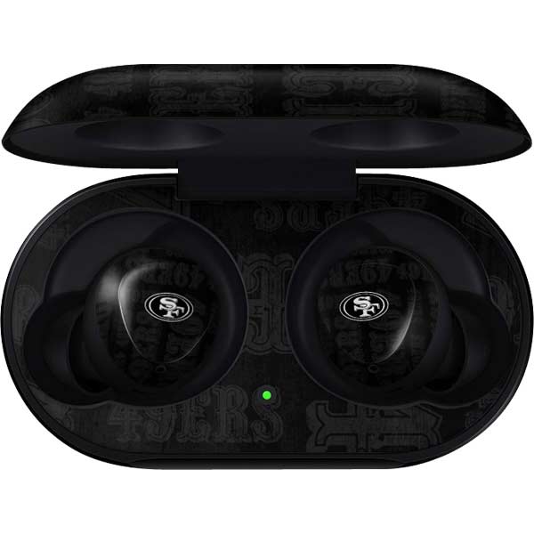 NFL San Franciso 49ers Black & White Galaxy Buds Skin