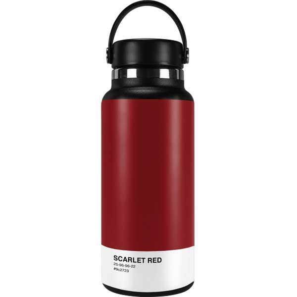 Scarlet Red Hydro Flask 32oz Wide Mouth Skin