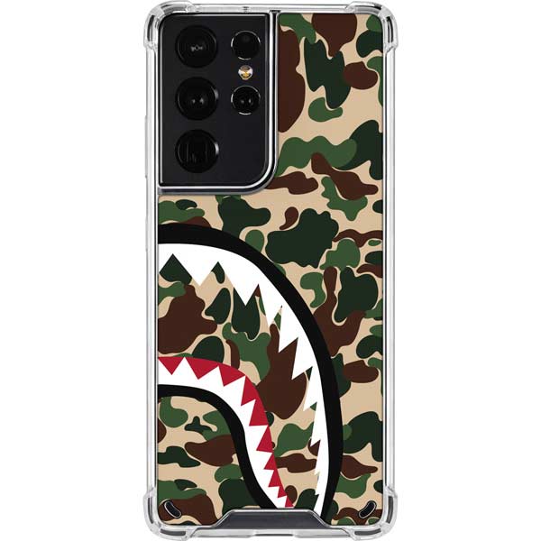 Shark Teeth Street Camo Galaxy S21 Ultra 5G Clear Case